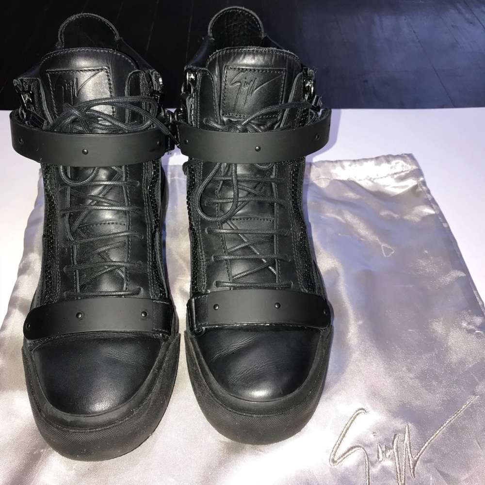 Authentic Giuseppe Zanotti Leather Sneakers SZ 44